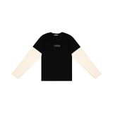 Camiseta Manga Longa Juvenil Em Meia Malha Minty Preto 16