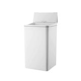 Lixeira Quadrada Recarregável Usb 9l Sensor Proximidade 17x17x30cm Cor Produto Branco