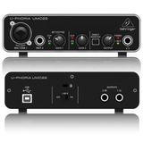 Interface De Audio Behringer Umc22 U-phoria Placa De Audio