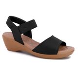 Sandalia Usaflex Plataforma Ref W0327001 Preto 035