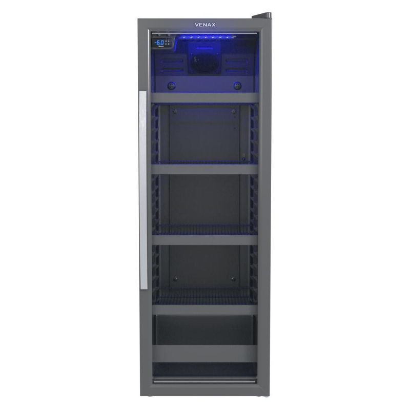 Geladeira/refrigerador 209 Litros 1 Portas Grafite Blue Light - Venax - 220v - Expvq200