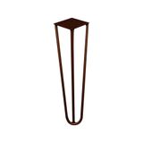 Pé De Metal 60 Cm Hairpin Legs Mesa De Canto Aparador Bronze