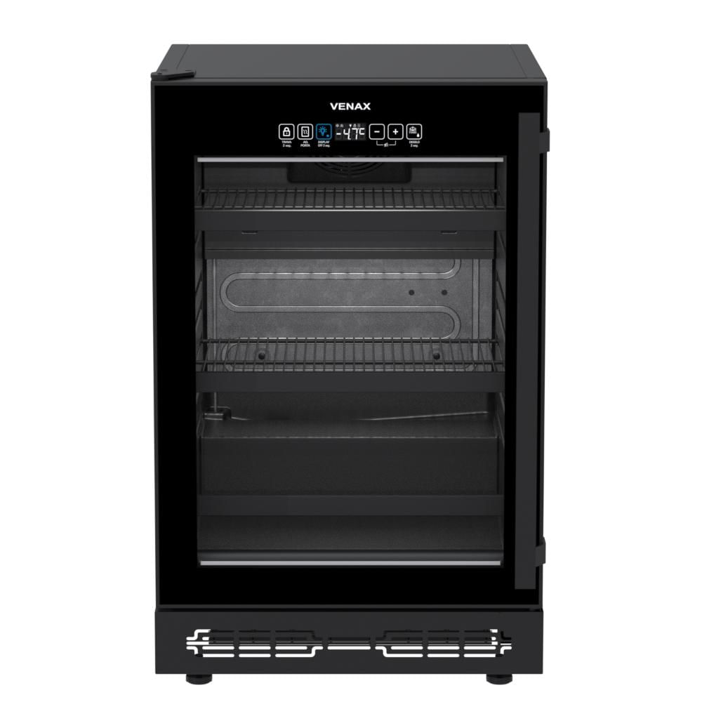 Cervejeira De Embutir Venax 82l Top Light Touch Preto Porta Invertida 127v