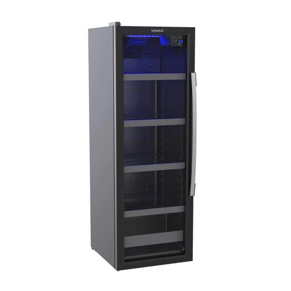 Cervejeira Expositora 200l Blue Light Porta De Vidro Invertida Expvqbl200pi 220v - Venax