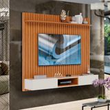 Home Ripado Para Tv Até 60 Polegadas Suspenso Nature Off White Hopos Shop Jm