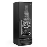 Cervejeira Grba-400 Preto Amigos 410 Litros Porta Cega Adesivada 127v - Gelopar