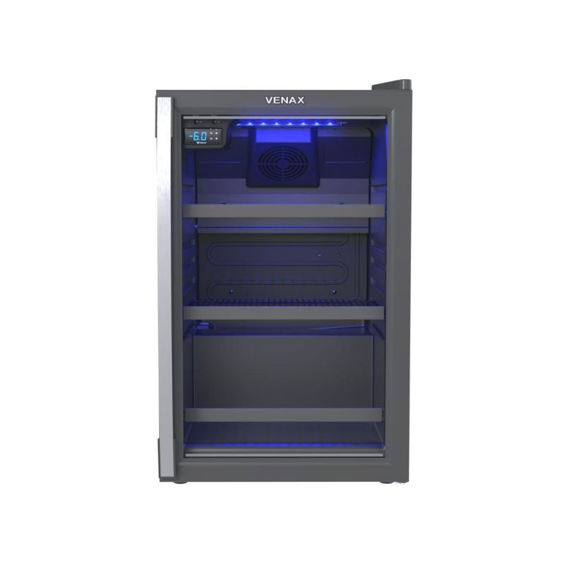 Geladeira/refrigerador 82 Litros 1 Portas Grafite Blue Light - Venax - 220v - Expvqbl100