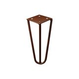 Pé De Metal 15 Cm Hairpin Legs Mesas De Centro Puffs Bronze