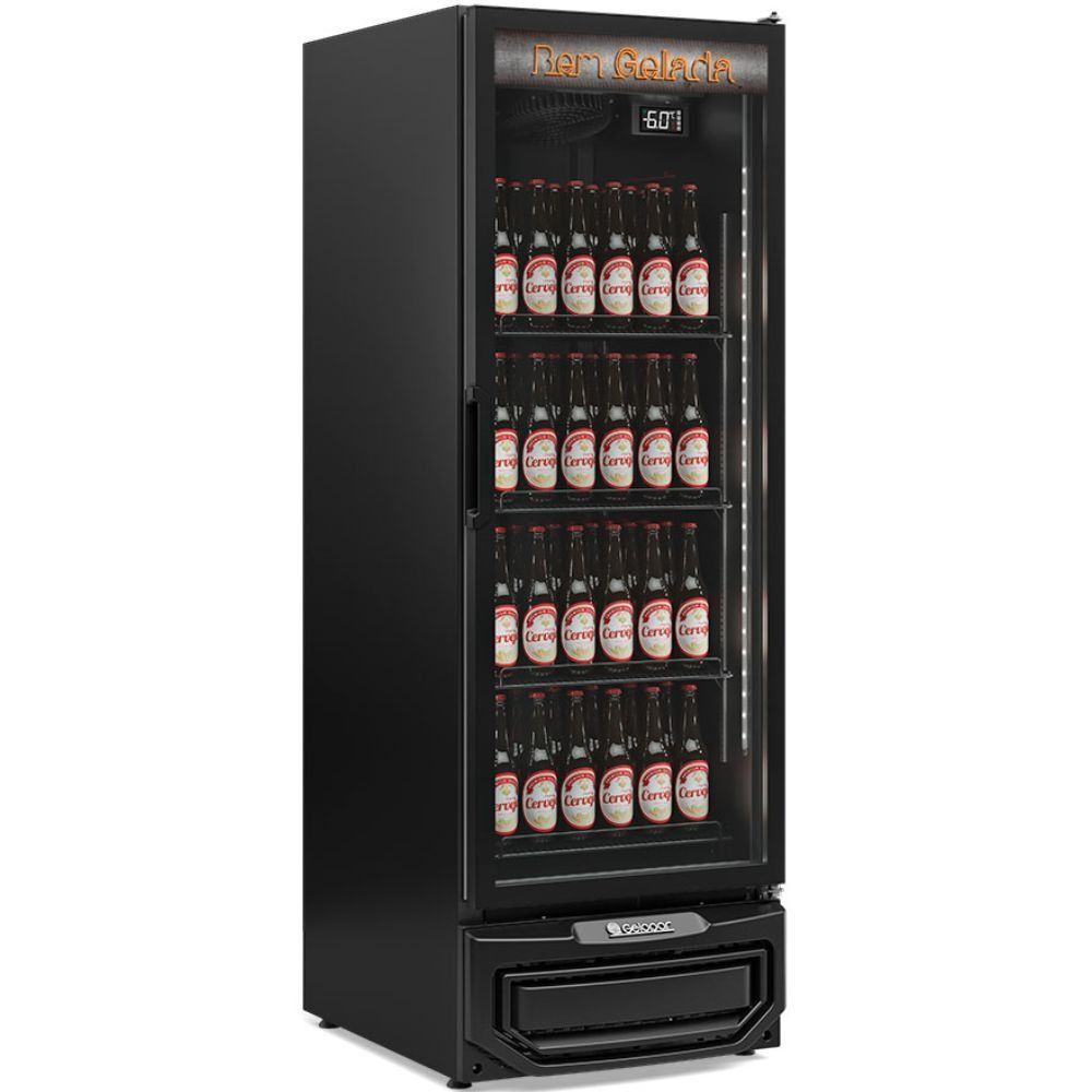 Cervejeira Vertical Com Porta De Vidro Gcb57vin Gelopar Refrigerador 578 Litros Preto 220v