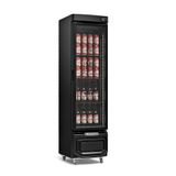 Cervejeira  Grb23evgw Gelopar Cervejeira Slim 228 Litros Preta Porta De Vidro 220v