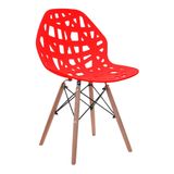 Cadeira Eames Akron Polipropileno Vermelha