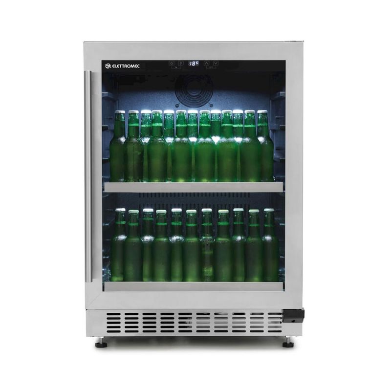 Geladeira/refrigerador 135 Litros 1 Portas Inox - Elettromec - 110v - Bc-bi-135-xv-1atc