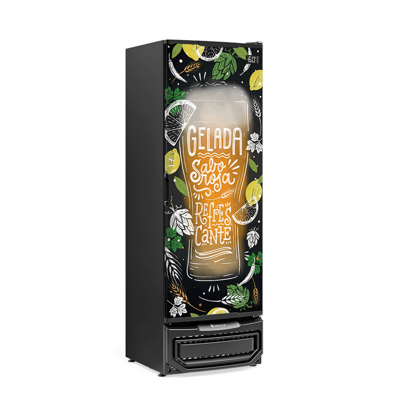 Geladeira/refrigerador 450 Litros 1 Portas Adesivado Porta de Chapa - Gelopar - 220v - Gcb-50pr