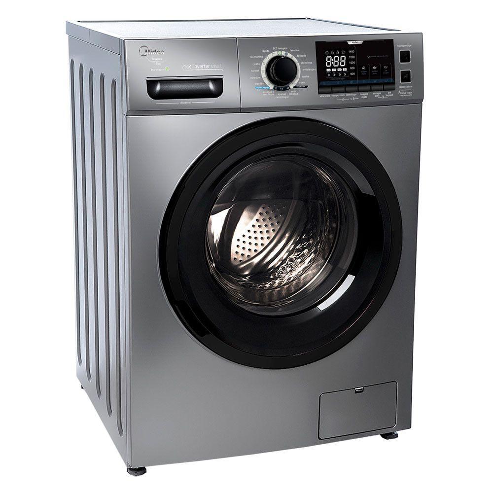 Produto Avariado: Lavadora De Roupa Midea Lfa11x2 Storm Wash Inverter Tambor 4d 11kg Grafite 220v Menor preço em Produto Avariado: Lavadora De Roupa Midea Lfa11x2 Storm Wash Inverter Tambor 4d 11kg Grafite 220v