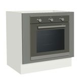 Balcão Para Forno De Embutir 80 X 60 Cm Sem Tampo Branco/cinza Agata Madesa