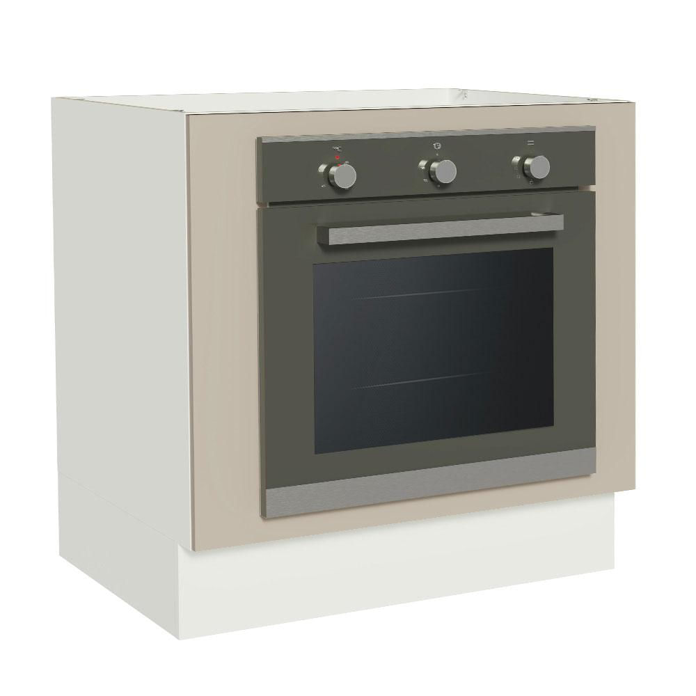 Balcão Para Forno De Embutir 80 X 60 Cm Sem Tampo Branco/crema Agata Madesa