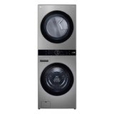 Lava E Seca Smart Lg Washtower™ 17kg Aço Escovado Com Inteligência Artificial Aidd™ Wk17vs6a - 220v