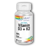 Vitamina D-3 E K-2 60 Cápsulas Da Solaray (pacote Com 2)