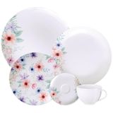 Aparelho De Jantar Tramontina Floratta Em Porcelana Decorada 20 Peças 96589024