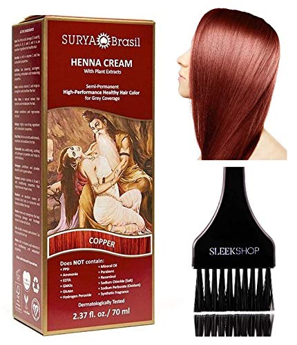 Surya Brasil Tintura De Cabelo De Henna Creme Natural De Extrato De Plantas