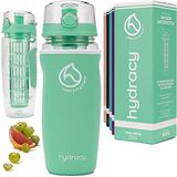 Garrafa De Água Infusora De Frutas De Hidrato - 32 Oz Garrafa Esportiva - Manga Isolante, Marcador De Tempo &amp; Vara De Infusão De Comprimen