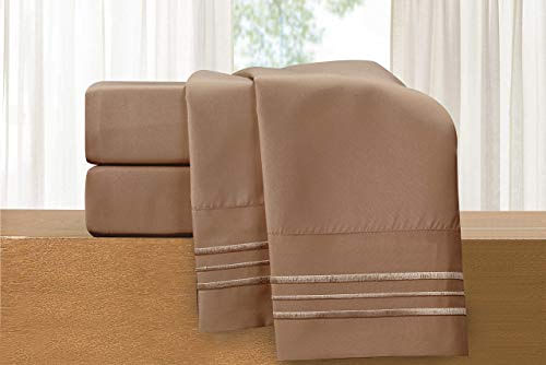 Conjunto De Folhas De Cama De 4 Peças De Luxo - Roupa De Cama De Luxo 1500 Thread Count Qualidade Egípcia - Resistente Rugas E Fade, Cool