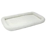 Cama De Cachorro De Lã Branca De 48l De Polegada Ou Cama De Gato C/ Reforce Confortável | Ideal Para Raças Extras De Cães Grandes E Se E