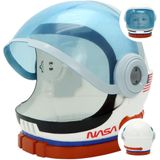 Capacete De Astronauta, Traje De Astronauta Para Crianças, Capacete Espacial Com Viseira Móvel Azul, Fantasia De Festa De Halloween, Vestido De Sala