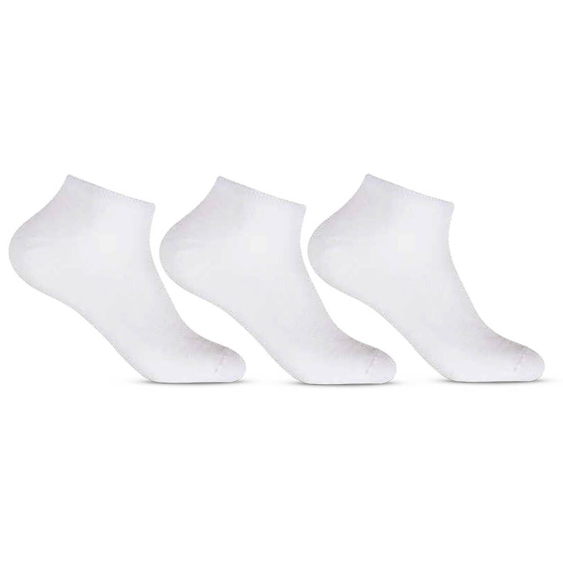 Meia Ad Masc 39/43 Kit 3 Pares Sapatilha Branco U