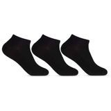 Meia Ad Masc 39/43 Kit 3 Pares Sapatilha Preto U