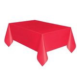 Toalha De Mesa De Plástico Vermelho, 108 X 54