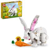 Conjunto De Construção De Brinquedo De Animal Coelho Branco Lego Creator 3-em-1 311