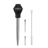 Melhores Utensílios De Aço Inoxidável Turkey Baster Marca De Qualidade Comercial De Silicone, Incluindo 2 Agulhas Injetor De Marinada E E