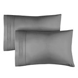 Queen Size Capas De Travesseiro Conjunto De 2 – Capas De Fronha Macias E De Qualidade Premium – Protetores Laváveis Da Máquina – Tra