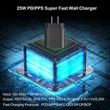 25w Super Fast Charger Tipo C Kit De Carregador De Parede/carro Para Sam