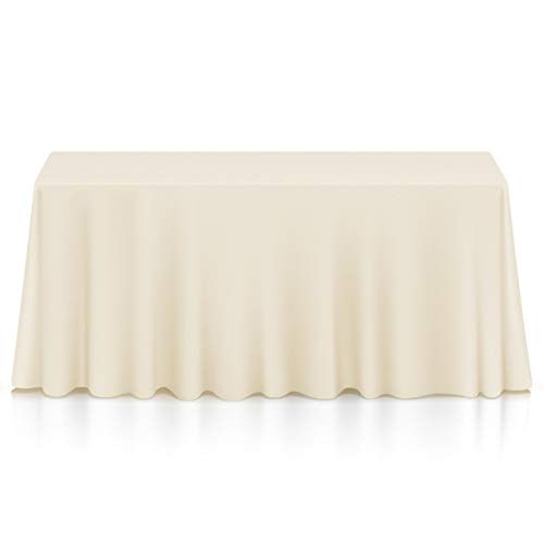 Lann&#39;s Linens - 90 X 132 Toalha De Mesa Premium Para Casamento / Banquete / Restaurante - Pano De Mesa De Tecido De Poliéster Retangular