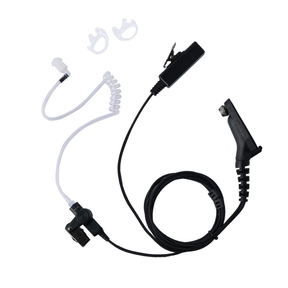 Caroo Xpr 7550 Fone De Ouvido 2 Fios De Vigilância Kit Headset W