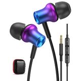 Fones De Ouvido De 3,5 Mm Com Fio Fones De Ouvido Magnéticos Hifi Estéreo Com M