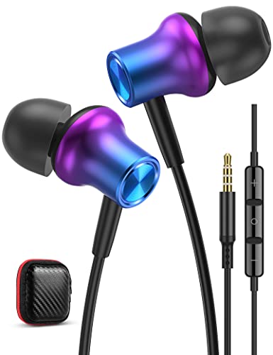 Fones De Ouvido De 3,5 Mm Com Fio Fones De Ouvido Magnéticos Hifi Estéreo Com M