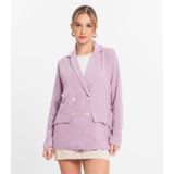 Blazer Feminino Em Linho Endless Roxo M