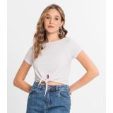 Blusa Feminina Ribana Canelada Select Branco P