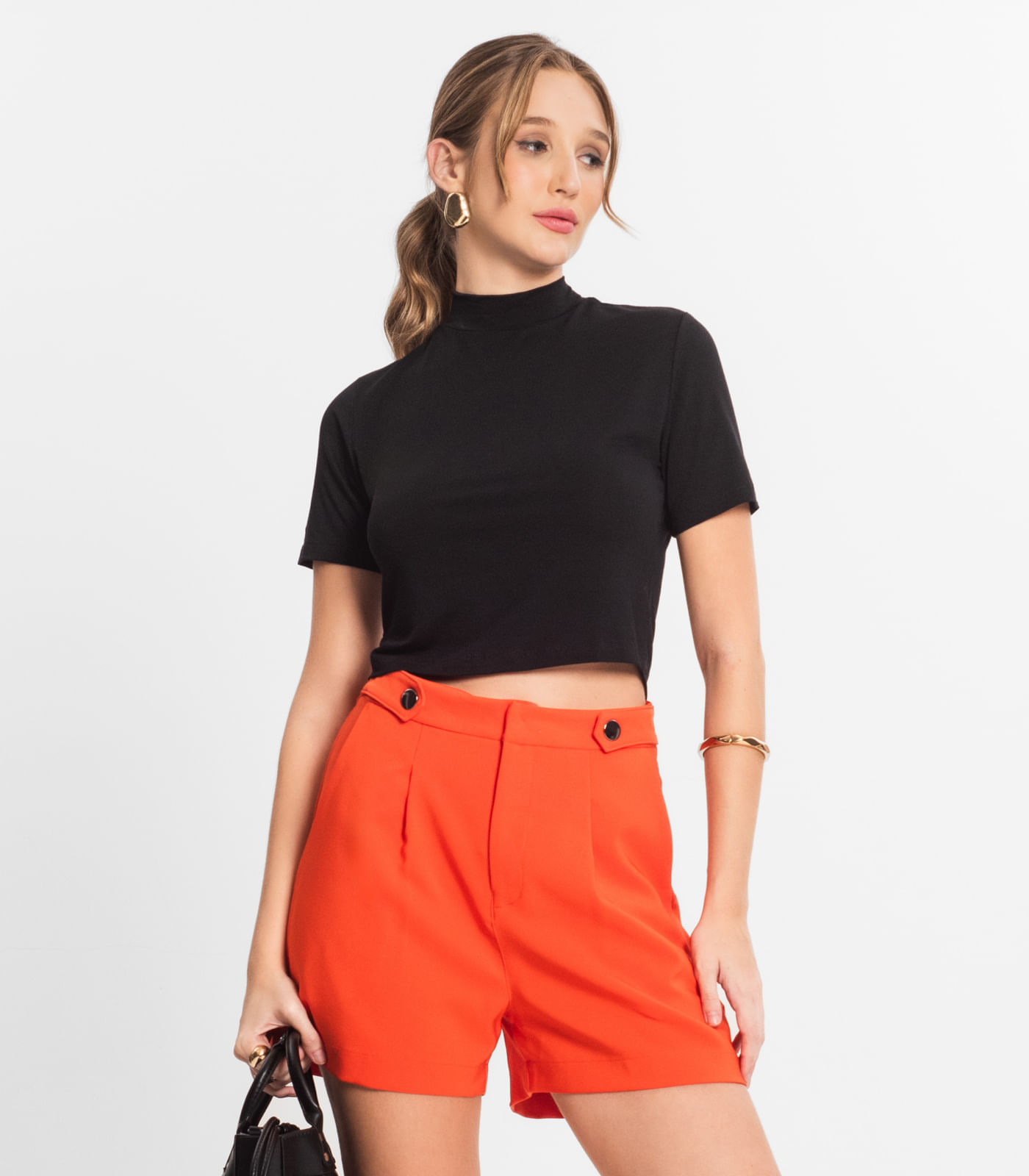 Blusa Cropped Feminina Select Preto M