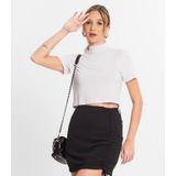 Blusa Cropped Feminina Select Branco G