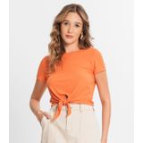 Blusa Feminina Ribana Canelada Select Laranja M