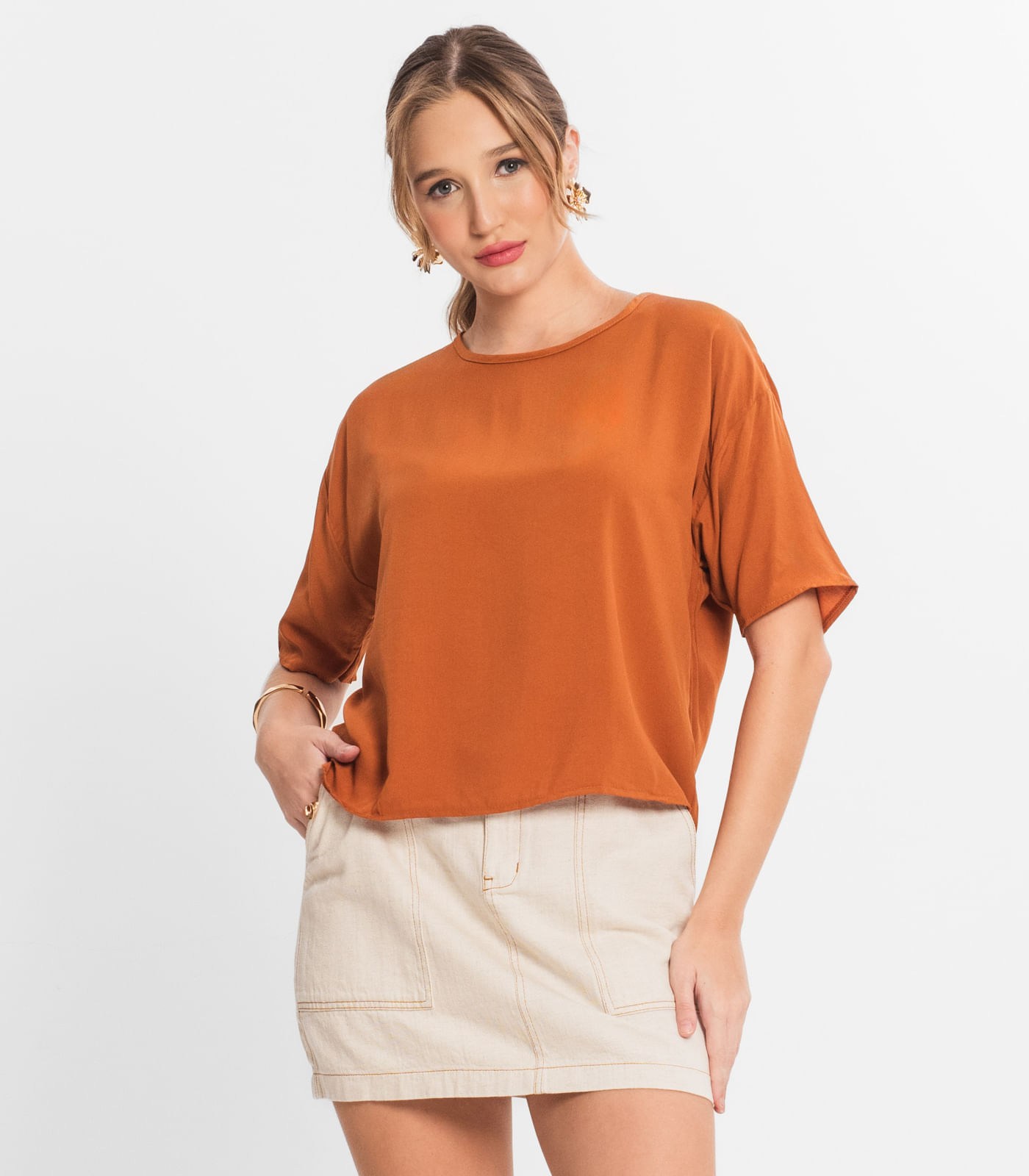 Blusa Feminina Lisa Select Marrom M