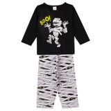 Pijama Infantil Menino Manga Longa Select Preto 4