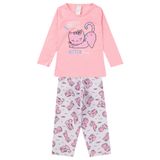 Pijama Infantil Menina Manga Longa Select Rosa 4