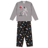 Pijama Infantil Menino Manga Longa Select Cinza 10