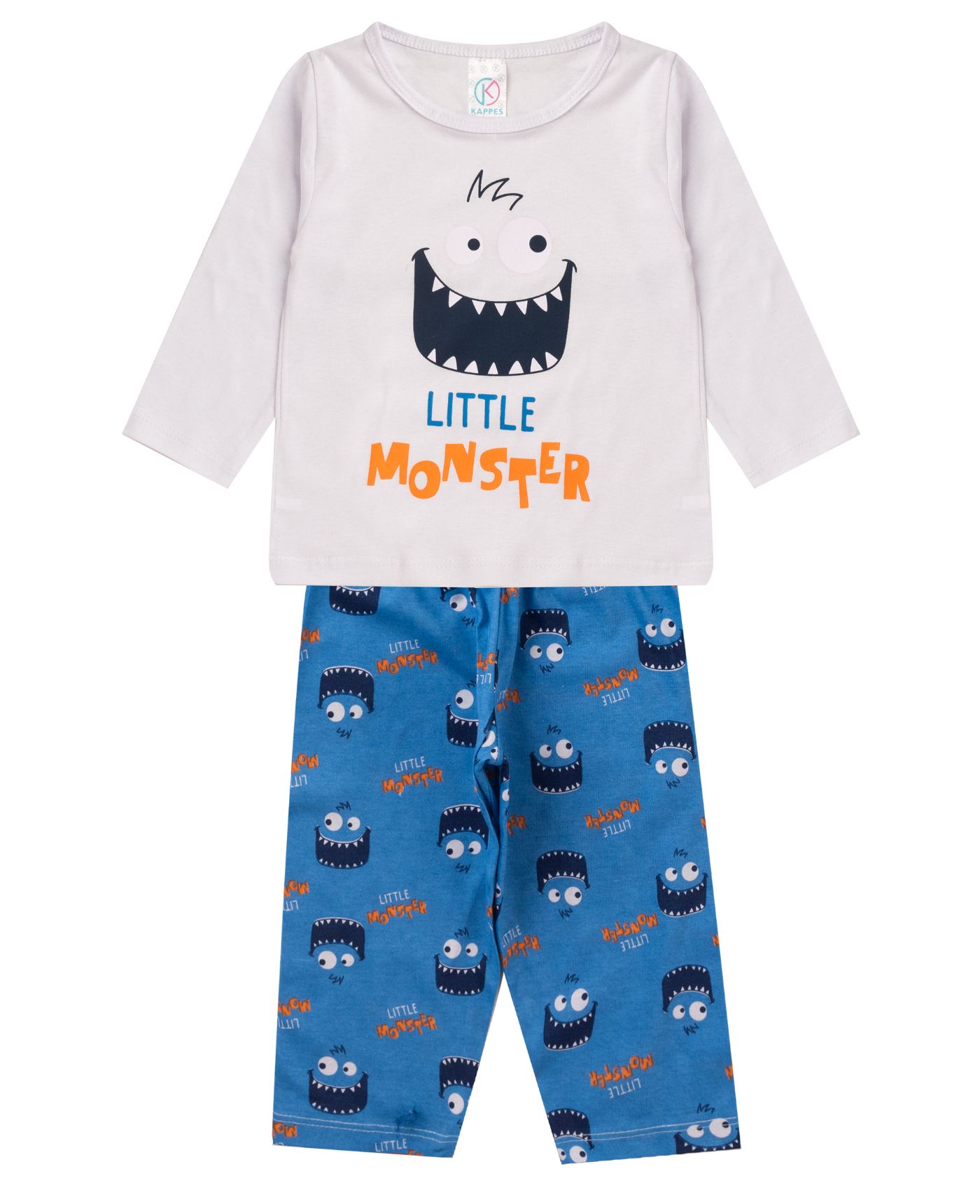 Pijama Infantil Menino Manga Longa Select Bege 4