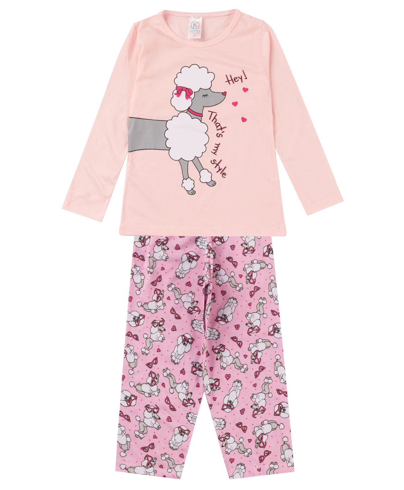 Pijama Infantil Menina Manga Longa Select Rosa 4